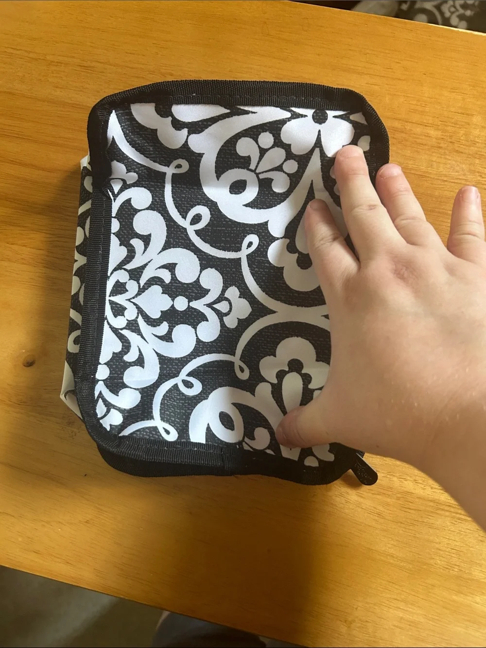 thirty-one small packing cube Black and White medallion medley